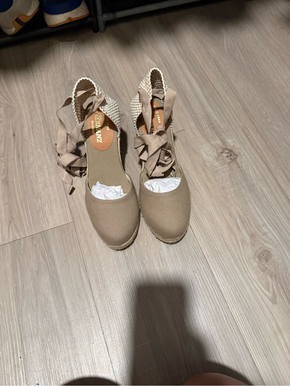 Women’s Espadrille Wedge Tie-Up Shoes. Casa Hernánz, Madrid .